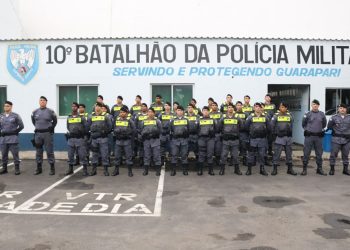 Guarapari: 10º Batalhão da PM recebe 31 soldados recém formados para o reforço do policiamento