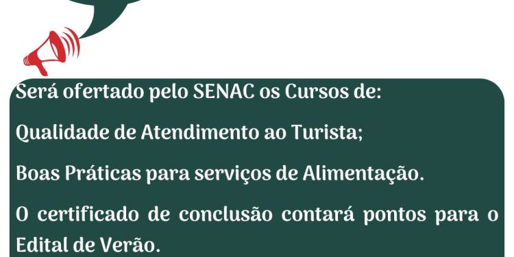 Profissionalização: Senac oferece cursos na área de Turismo em Anchieta
