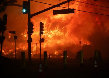 EUA: Incêndio florestal assola Los Angeles e força evacuação de 30 mil pessoas
