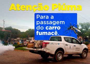 Piúma: O carro fumacê está passando pela cidade