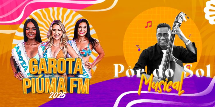 Piúma: Verão 2025 traz concurso de beleza e música ao pôr do sol neste domingo (19)