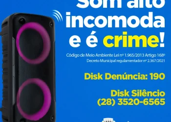 Piúma: Fiscalização alerta que som alto é crime