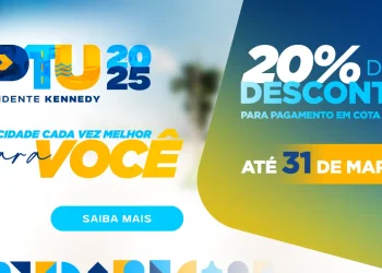 Presidente Kennedy: IPTU 2025 com 20% de desconto para pagamento em cota única e opção de parcelamento em até 5 vezes