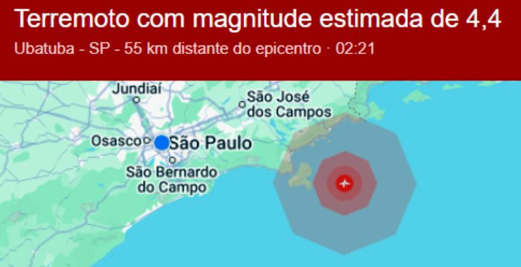 Brasil: Moradores de São Paulo e Rio de Janeiro recebem alerta de terremoto