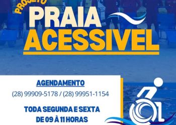 Marataízes: Projeto Praia Acessível garante banho de mar assistido para todos