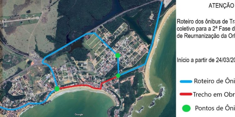 Anchieta: Nova etapa da obra da Orla de Ubu muda roteiro de ônibus