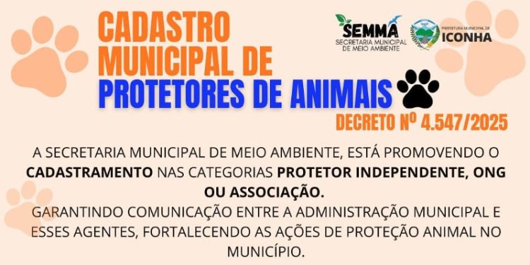 Iconha: Prefeitura abre cadastro para Protetores de Animais fortalecendo rede de proteção