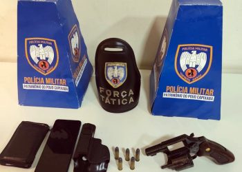 Guarapari: 10ºBPM apreende arma de fogo e entorpecentes