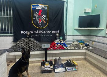 Guarapari: Força Tática do 10° BPM faz grande apreensão de drogas