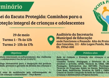 Marataízes: Prefeitura realiza seminário sobre a Lei da Escuta Protegida para fortalecer a proteção de crianças e adolescentes