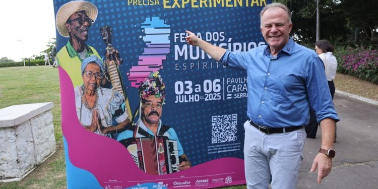 Espírito Santo: Governador Casagrande faz o lançamento oficial da Feira dos Municípios 2025