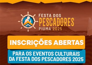 Piúma: Inscrições abertas para os eventos culturais da Festa dos Pescadores 2025