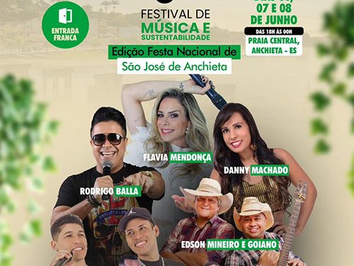 Anchieta: Festival de Música e Sustentabilidade com entrada gratuita