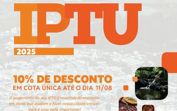 Iconha: IPTU 2025  já está disponível com desconto para pagamento em cota única