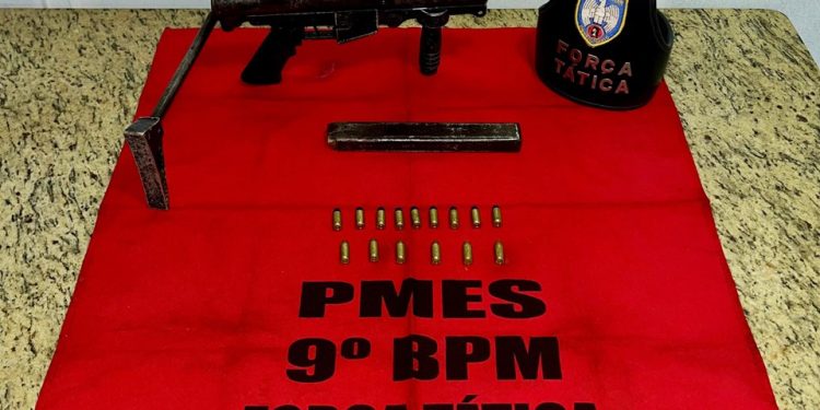 Polícia Militar: Submetralhadoras e entorpecentes foram retirados de circulação em Cachoeiro de Itapemirim e Vargem Alta