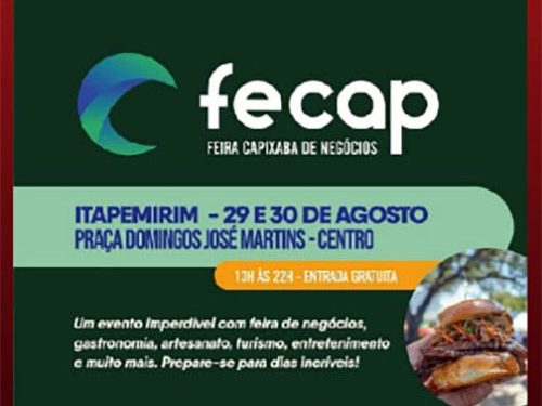 Itapemirim: Feira Capixaba de Negócios (FECAP) movimenta a cidade neste fim de semana