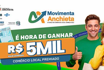Movimenta Anchieta: Campanha vai sortear R$ 5 mil em vales compras para clientes do comércio local