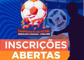 Piúma: Estão abertas as inscrições para o Campeonato Municipal de Futsal 2025