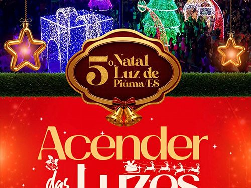 Piúma: A magia do Natal Luz chega à Praça Dona Carmem nessa sexta (28)