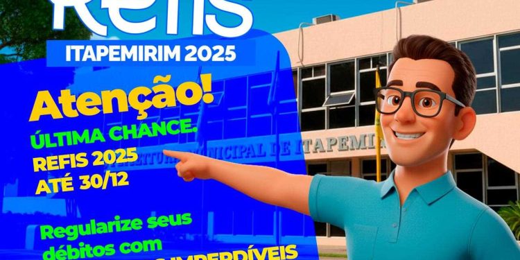 Itapemirim: Última oportunidade de regularizar o Refis 2025