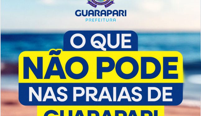 Guarapari: Prefeitura reforça regras e proibições na faixa de areia das praias