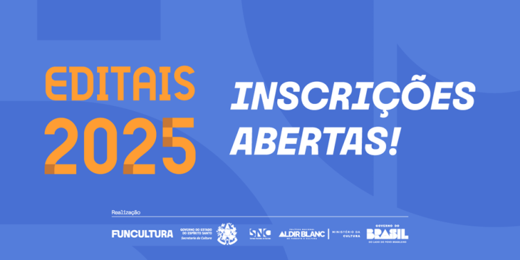 Secult-ES: Inscrições abertas para os Editais da Cultura 2026