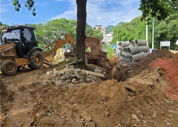 Alfredo Chaves: Saae e Prefeitura solucionam drenagem em trecho do Portal dos Imigrantes