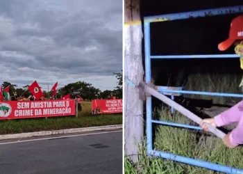 Anchieta: MST ocupa área da Samarco em ato por assentamento de famílias