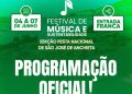 Anchieta: Confira a programação do Festival de Música e Sustentabilidade 2026