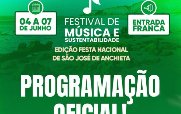 Anchieta: Confira a programação do Festival de Música e Sustentabilidade 2026