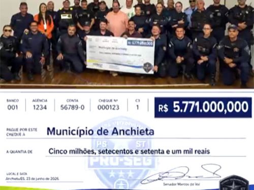 Anchieta: Marcos Do Val entrega quase R$ 6 milhões e para Segurança Pública e lança Cápsula Tecnológica PRO-SEG