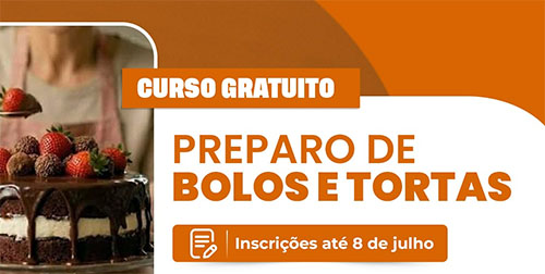 Piúma: Inscrições abertas para curso gratuito de preparo de bolos e tortas